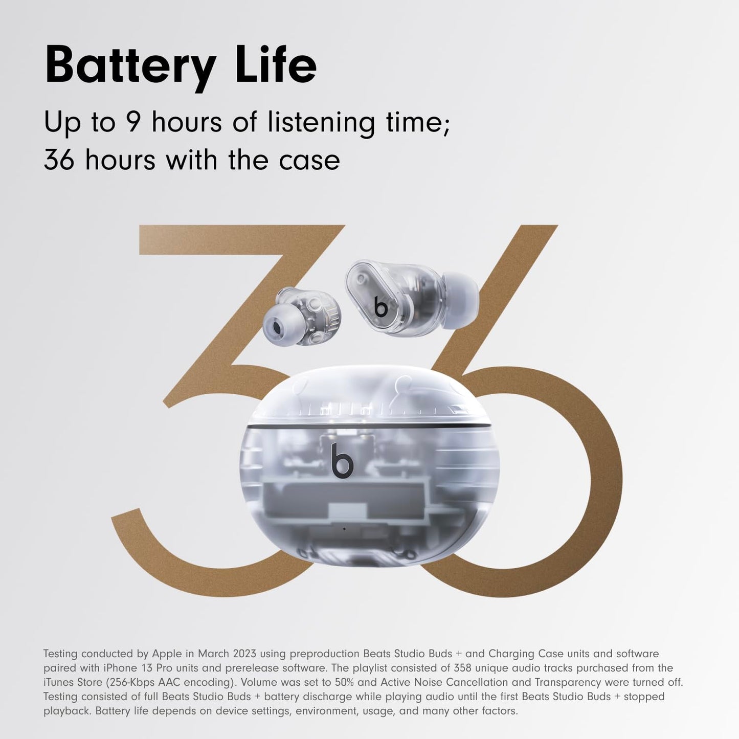 Beats Studio Buds + | True Wireless Noise Cancelling Earbuds, Enhanced Apple & Android Compatibility, Built-in Microphone, Sweat Resistant Bluetooth