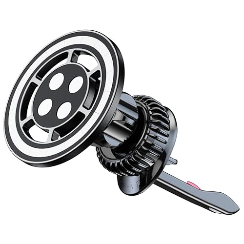 Micool Magnetic Car Phone Holder, Air Vent Mount with 21 N55 Magnets & Nano Gel, 360° Rotatable Ultra-Strong Holder for All Phones, Compatible
