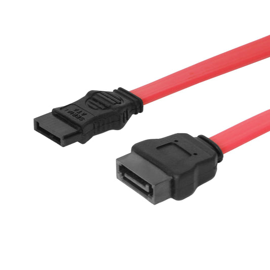 Coolgear SATA 12" Male to Female Extension Cable (7 Pin) for SATA Drives, Hard Drives & More