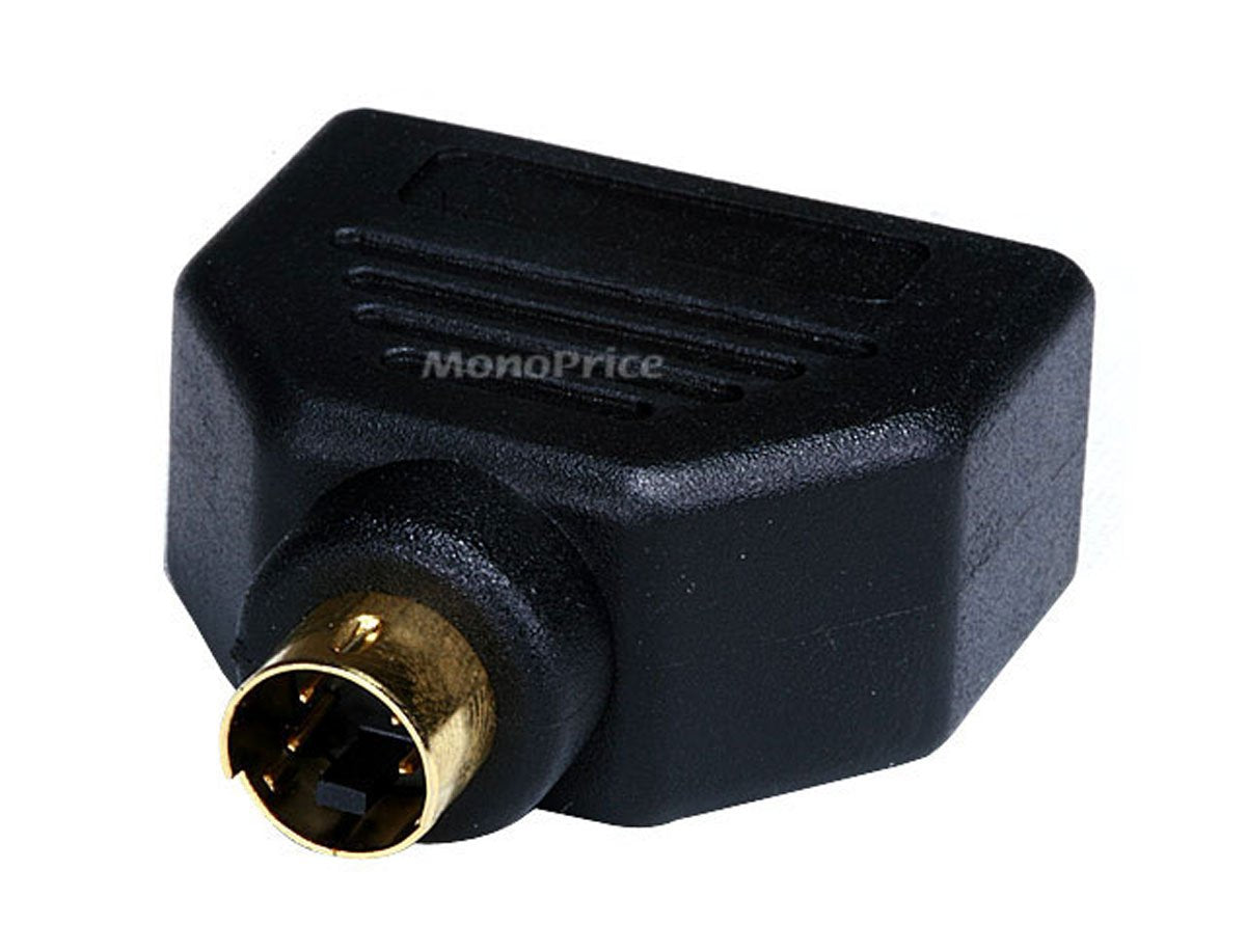 Monoprice Video Splitter - S-Video to 2 x S-Video (MDIN4M/MDIN4F X2) Splitter (101124)