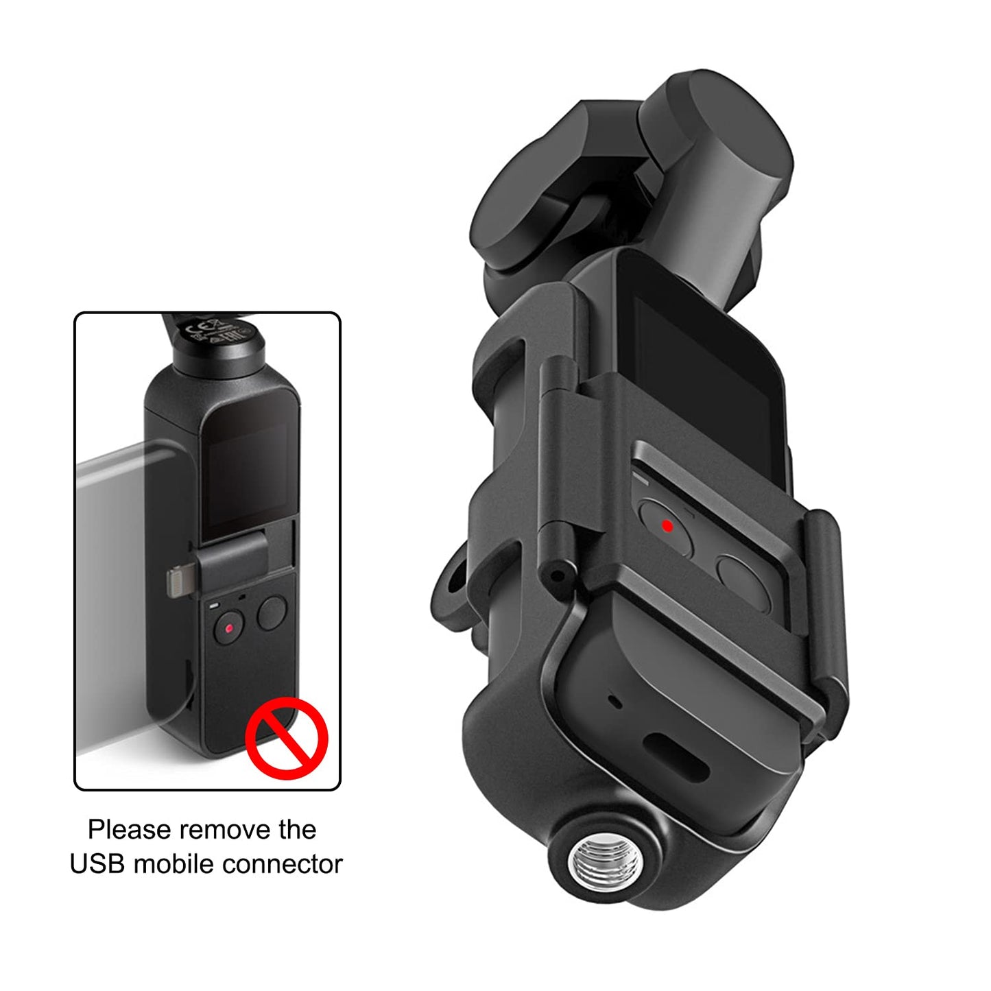 3 in 1 Tripod and Action GoPro Mount Stand Bracket for DJI Osmo/DJI Pocket 2, Action Cam Mount with Screw, for Osmo Pocket Accessories Kit Tripod