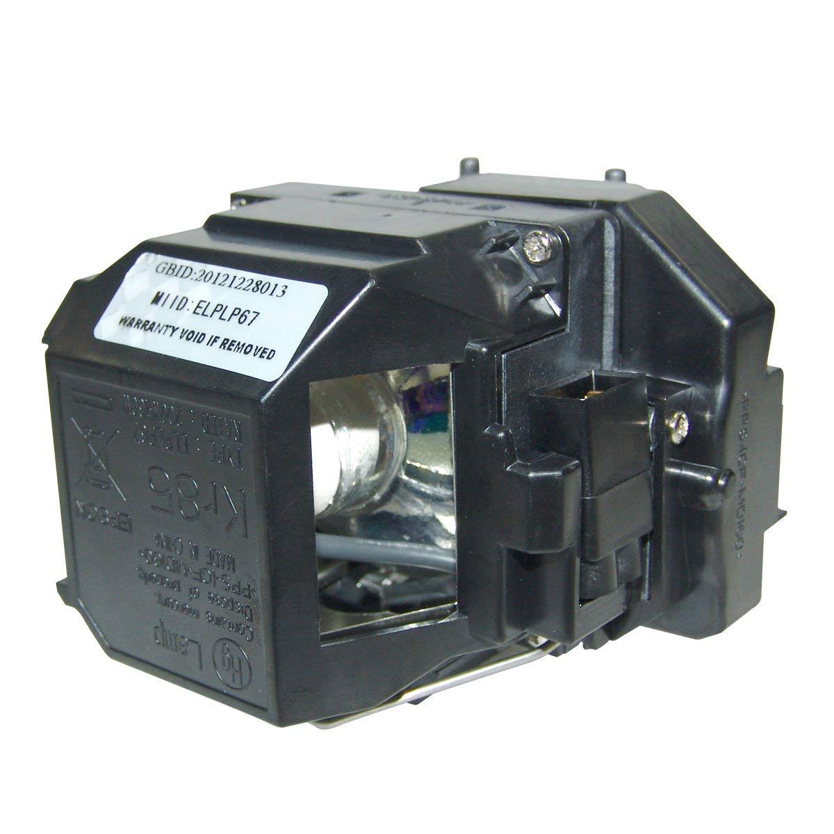 CJD LP67 Replacement Lamp for Epson VS210 VS220 W12 S12 EX5210 EX7210 EX3210 EX3212 X12 PowerLite Home Cinema 500 707 710HD 750HD Elplp67 Replacement