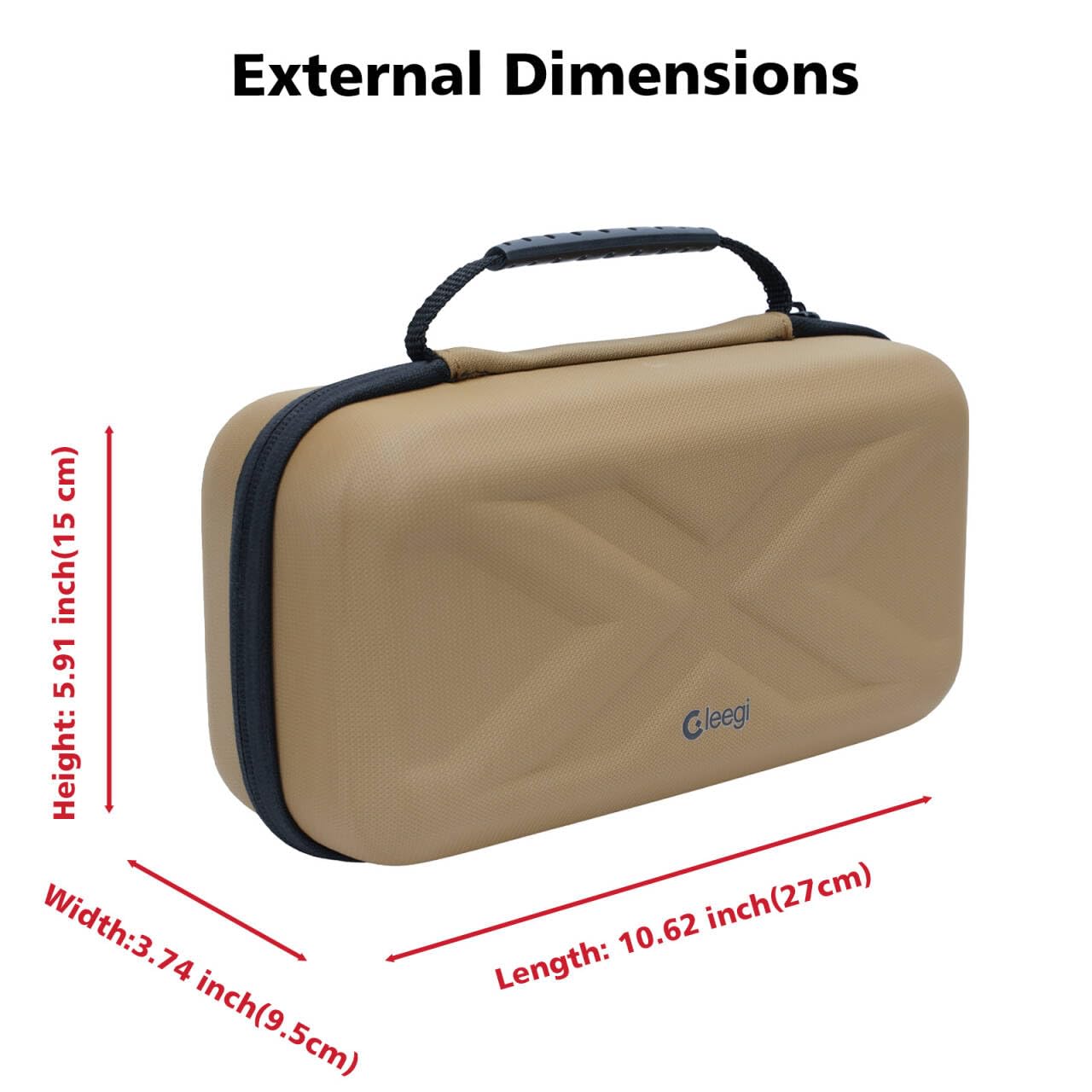 Gleegi Gear Storage Case Compatible with ELECOM NESTOUT Rugged Power Bank and Outdoor Camping LED Lantern and Mini Tripod, EVA Protection Case