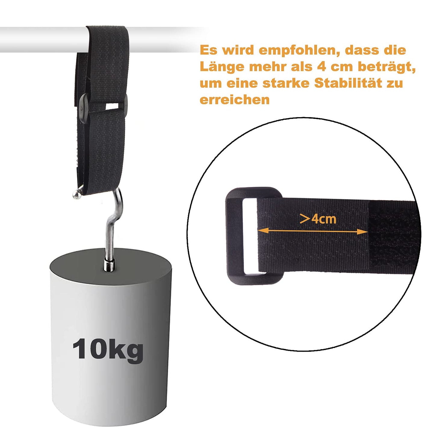 WSZJINB 32Ft x 0.8In Adjustable Cable Straps with 50 Buckles, Free Cut Length, Black Reusable Fastening Cable Ties, Hook and Loop Securing Strap