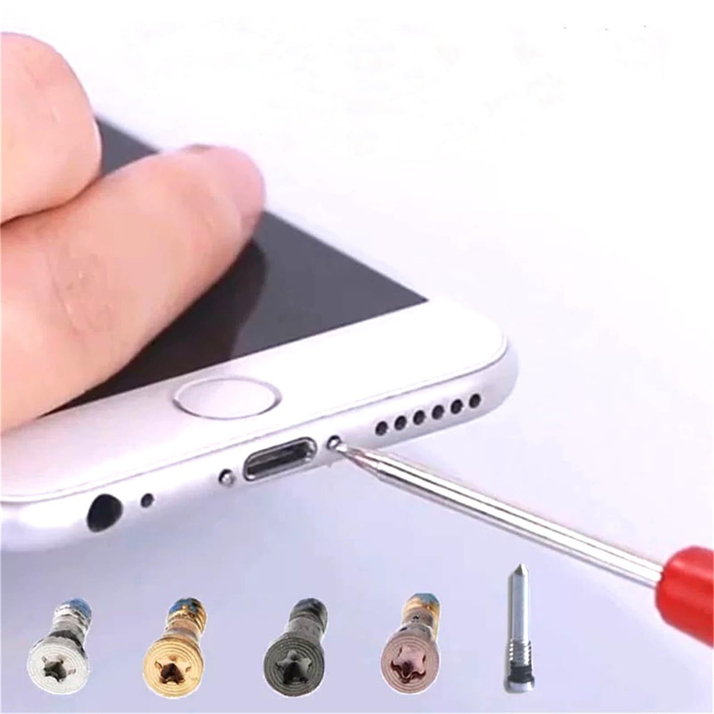 10x Bottom Screws for iPhone16/ 15pro max /14pro /13/12 Pro /11Pro Max / 11 / XR/XS/X ... (Gold)