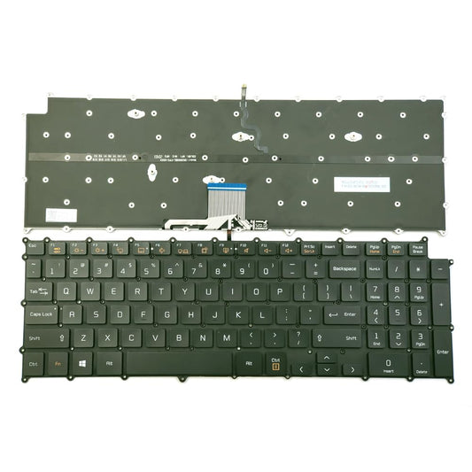 KGIGIBE Replacement Keyboard for LG Gram 17Z90N 17Z90N-V 17Z90N-N 17U70P 17U70P-P 17UD70P 17Z90N-R.AAC8U1 Laptop US Black with Backlit