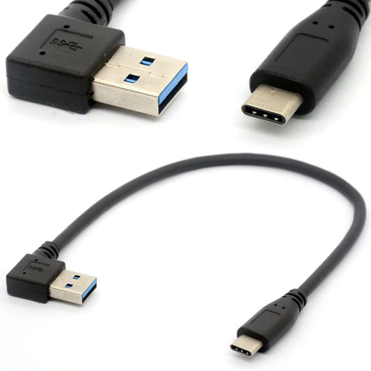 BSHTU USB C Cable USB 3.0 A Right to USB Type C Data Sync&Charge Cord USB-C Converter Adapter (Straight TypeC-3.0 Right)