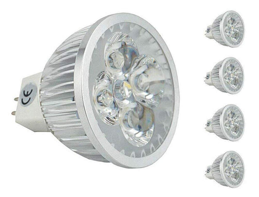 CTKcom 5W MR16 LED Bulbs (4 Pack), 120V G5.3 Base LED Spotlight,Equal to 50W Halogen Bulbs,6000K Cool White 400LM Spotlight for Landscape Accent