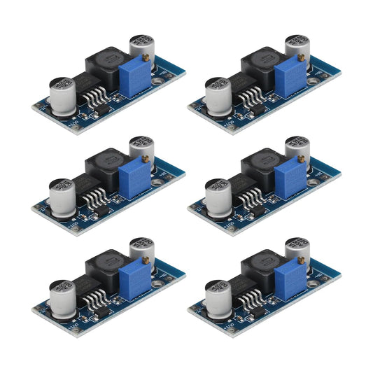 6pcs XL6009 Boost Module DC-DC Adjustable Module DC3.0-30V to DC5-35V Output Voltage Power Converter Circuit Board Module 400KHz