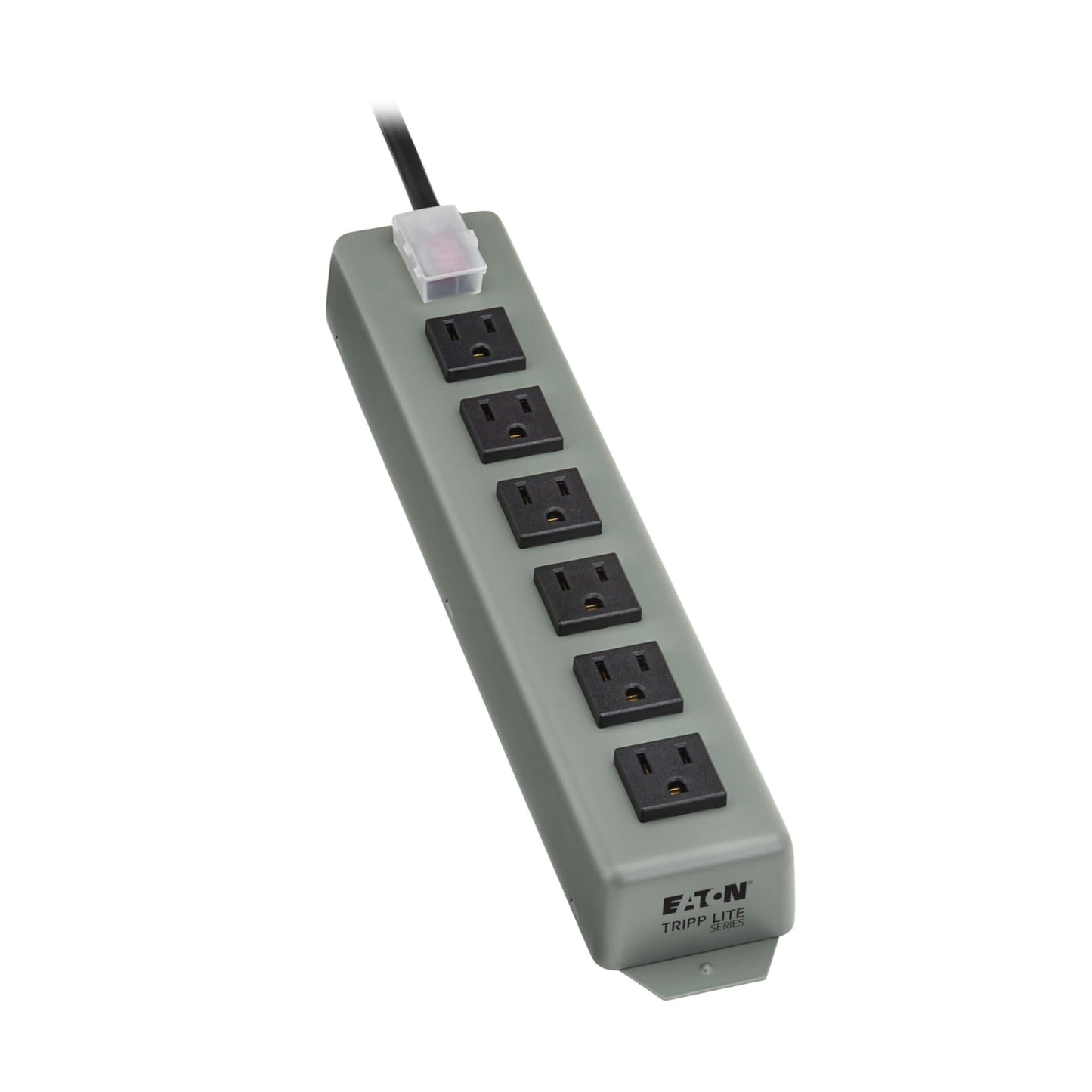 Eaton Tripp Lite Series 6-Outlet Heavy Duty Power Strip, Metal, Mountable (Wall Mount & Under Desk), 6ft Extension Cord, On/Off Switch Cover
