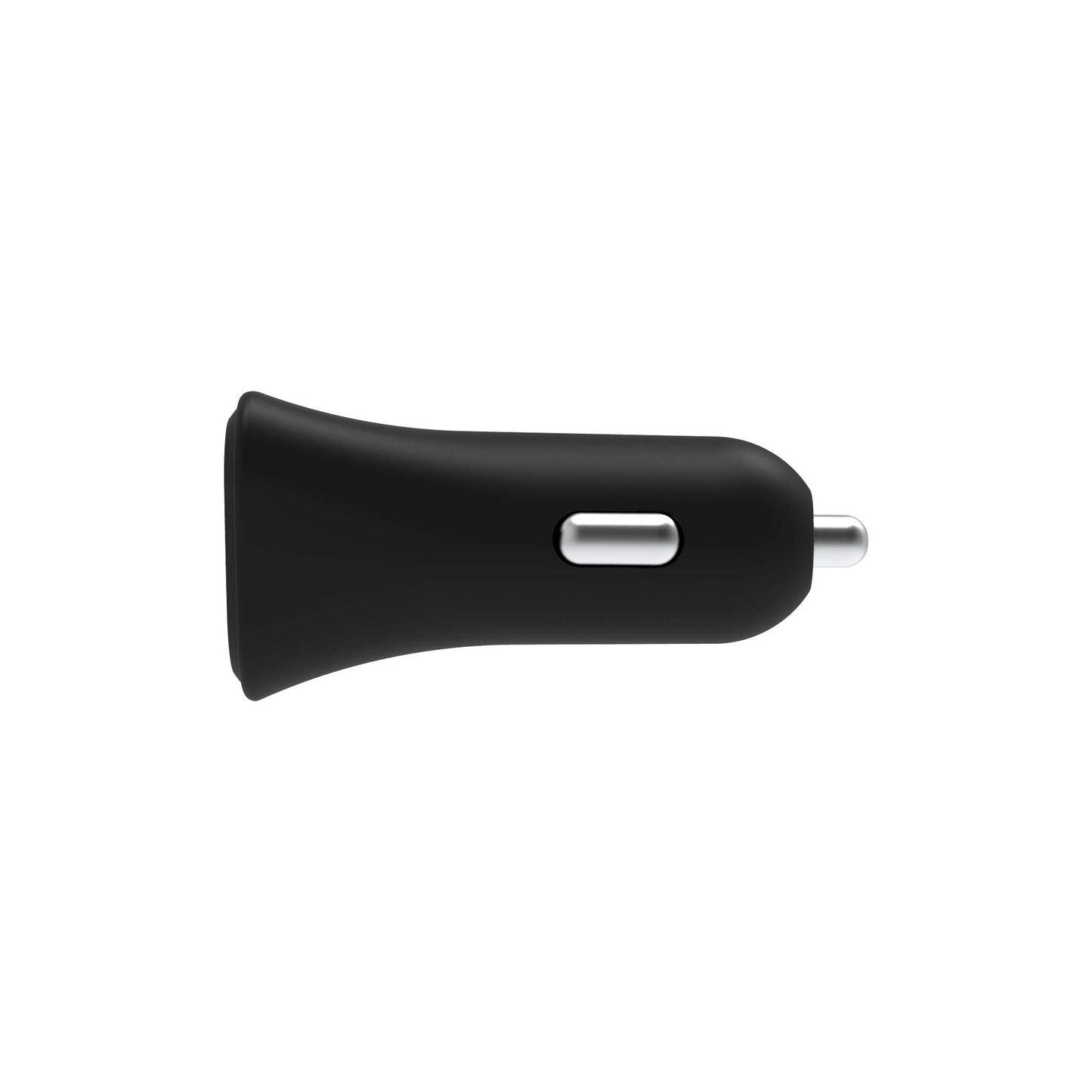 Griffin PowerJolt Dual Universal USB-A 12W Car Charger, Compact Car Charger with Dual USB-A Output Ports, Black (GP-108-BLK)