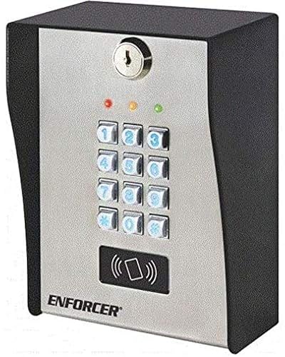 Seco-Larm SK-3133-PPQ Heavy-Duty Outdoor Access Control Keypad with Proximity Reader, Heavy-Duty Stainless-Steel Faceplate with a Coated Steel