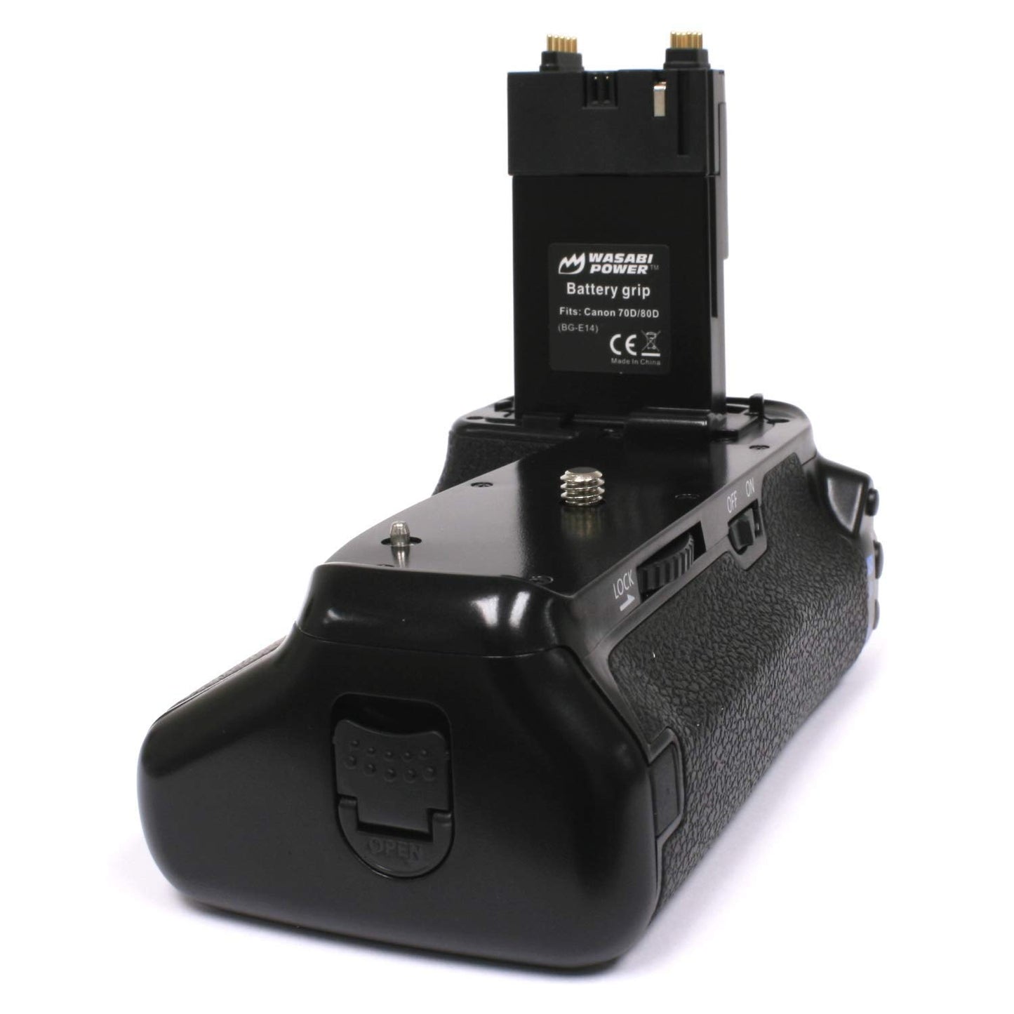 Wasabi Power BG-E14 Battery Grip for Canon LP-E6 and Canon EOS 70D, 80D, and 90D