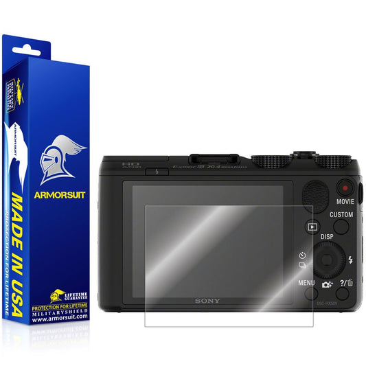 ArmorSuit Sony DSC-HX50V Camera Screen Protector Full Coverage MilitaryShield Screen Protector for Sony DSC-HX50V Camera - HD Clear Anti-Bubble Film