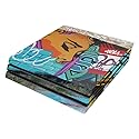 MightySkins Skin Compatible with Sony PS4 Pro Console - Graffiti Skyline | Protective, Durable, and Unique Vinyl Decal wrap Cover | Easy to Apply