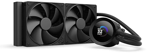 NZXT Kraken Plus 240 - AIO CPU Liquid Cooler - 240mm Radiator - 2 x F120P Fans - Customizable 1.54" Square LCD - AMD® AM5, AM4 - Intel® LGA 1851/1700