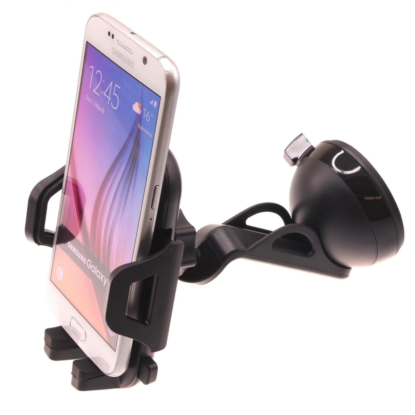 Car Mount Dash Windshield Holder Cradle Swivel Dock Suction Compatible with Samsung Galaxy A30s - Galaxy A32 5G - Galaxy A33 5G - Galaxy A42 5G