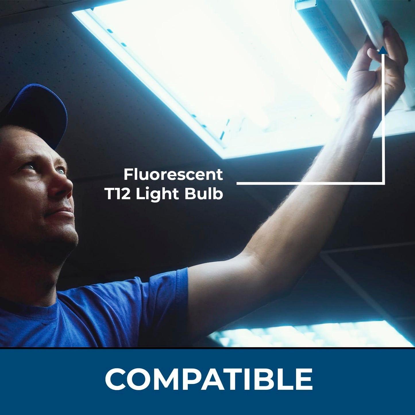 Circle? Case of 14 F40T12/SP865 Daylight Linear Fluorescent 40-Watt T12 6500K Light Bulbs 48"