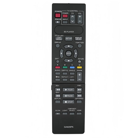 Replacement Remote Control Compatible for Sharp Blu-ray BD DVD AQUOS Disc Player BD-HP21 BD-HP21U BD-HP21X BD-HP21S RRMCGA900WJPA GA629PA BD-HP50U
