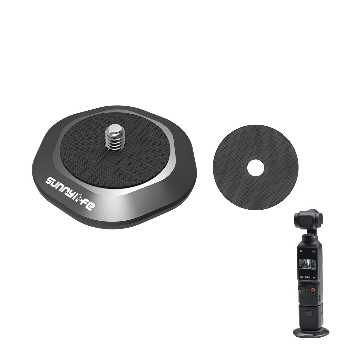 Pocket 3 Strong Magnetic Base Camera Stand Mount Stabilizer for DJI Osmo Pocket 3/2, Insta360 ONE X3/2/1/GO 3,for FIMI Palm 2/1 Action Camera