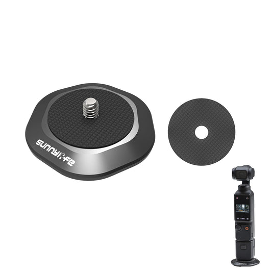 Pocket 3 Strong Magnetic Base Camera Stand Mount Stabilizer for DJI Osmo Pocket 3/2, Insta360 ONE X3/2/1/GO 3,for FIMI Palm 2/1 Action Camera
