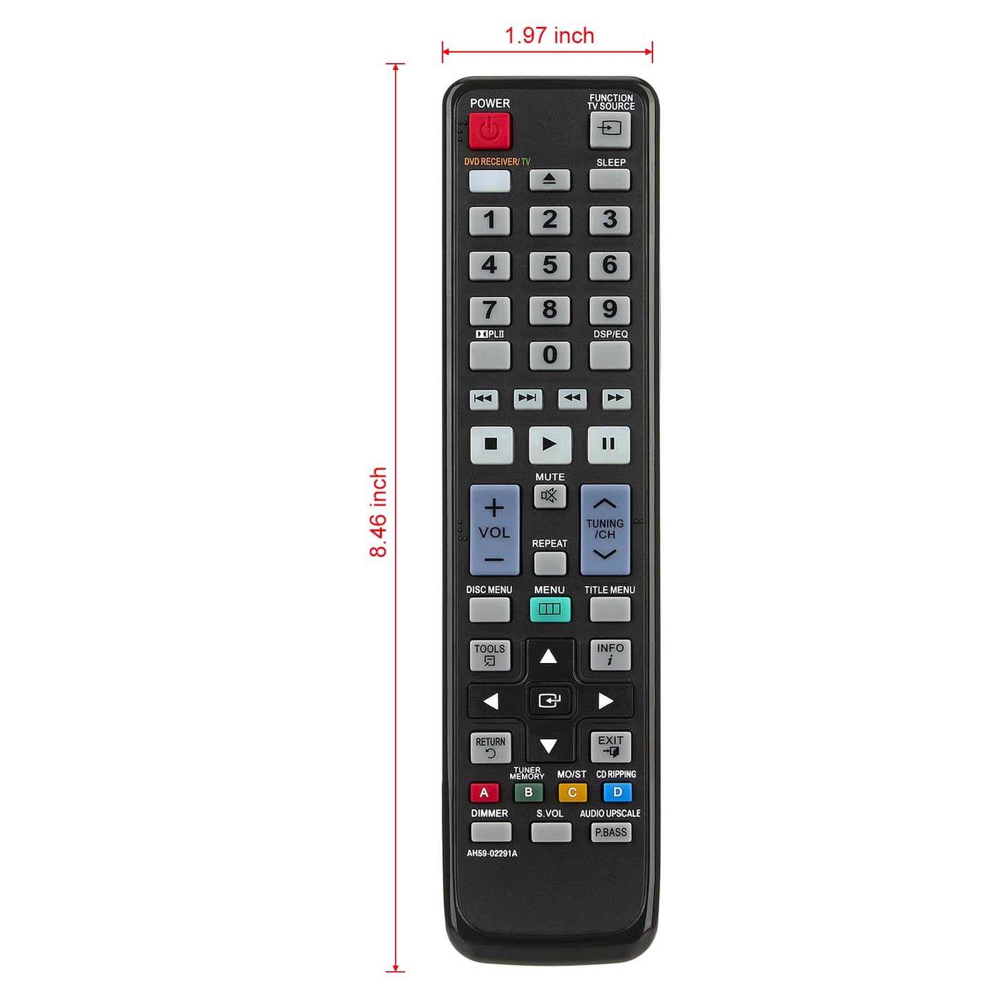 AH59-02291A Replace Remote fit for Samsung HTC550 HTC650W HT-C450 HT-C453 HT-C450/EDC HT-C450/XEE HT-C555/LAG HT-C550/XEF HT-C653W HT-C653W/XAC