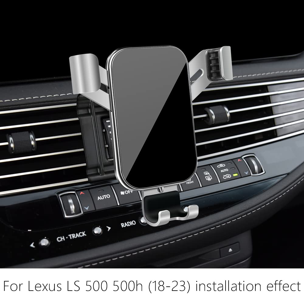 LUNQIN Car Phone Holder for Lexus LS 2018 2019 2020 2021 2022 2023 2024 2025 2026 500 500h 500F Auto Interior Accessories Best Cell Phones Mount