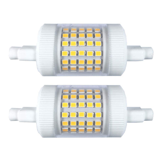 QLEE Dimmable 12W R7s LED Bulb 78mm Daylight 150W Equivalent Halogen 3.1" Double Ended J Base T3 R7s 120V Flooding Reading Working Security Floor Lamp