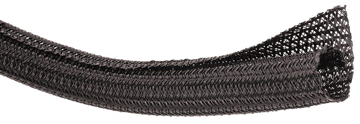 Braided Sleeving, 25 Ft, Black