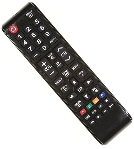 Replaced Remote Control Compatible for Samsung UN40ES6003F UN43J5000ABXZA UN55ES6003F UN60ES6003VXZA UN55FH6003F LCD LED HDTV TV