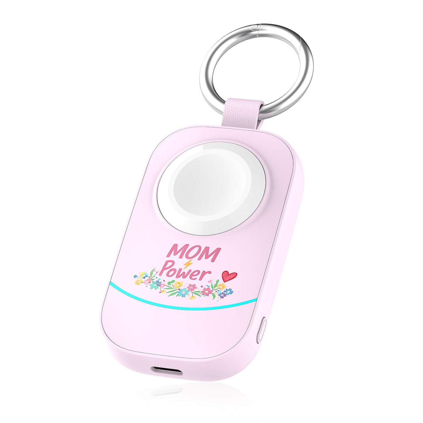 Portable Magnetic Charger for Apple Watch 2500mAh, Pink