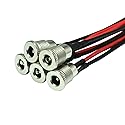 FILSHU 5.5 x 2.5 MM DC Power Jack Socket Threaded Female Mount Connector Adapter with 5.9 inch 18AWG Cable