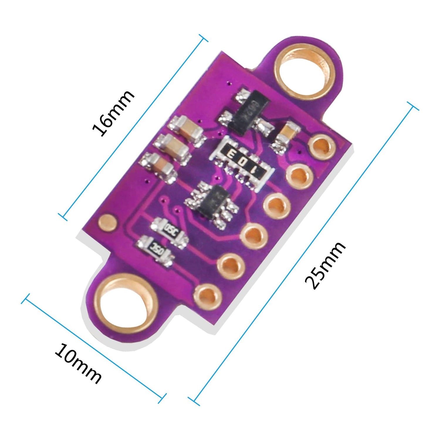 QCCAN 3PCS VL53L0X Time-of-Flight (ToF) Ranging Sensor Breakout 940nm GY-VL53L0XV2 Distance Module I2C IIC