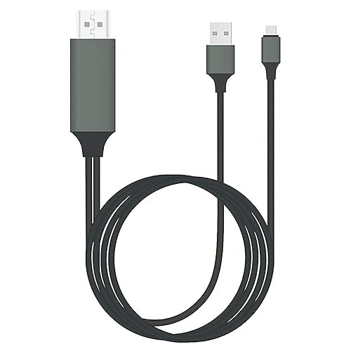 Tek Styz PRO USB-C HDMI Works for OnePlus 9 Pro at 4k with Power Port, 6ft Cable at Full 2160p@60Hz, 6Ft/2M Cable [Gray/Thunderbolt 3 Compatible]