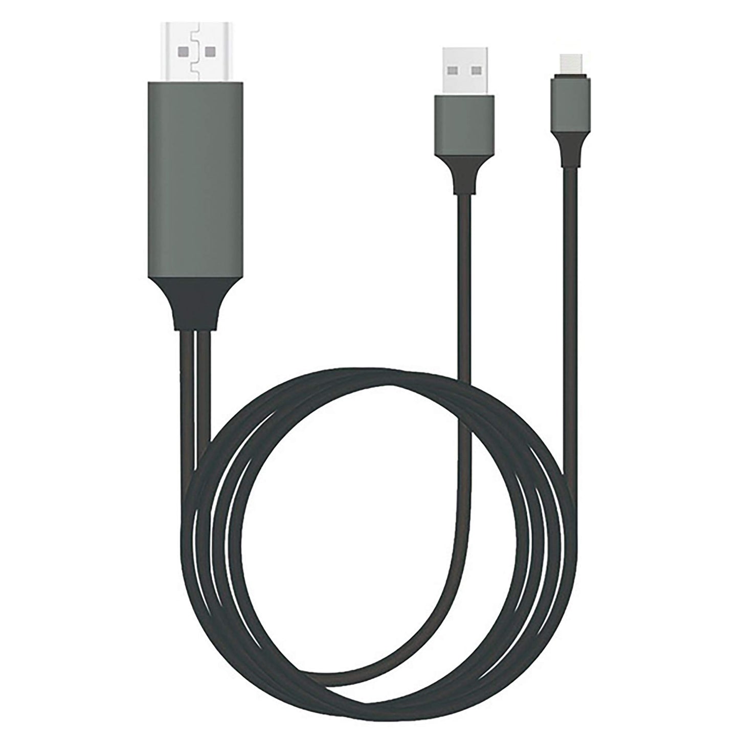 PRO USB-C HDMI Works for Google Pixel C Tablet at 4k with Power Port, 6ft Cable at Full 2160p@60Hz, 6Ft/2M Cable [Gray/Thunderbolt 3 Compatible]