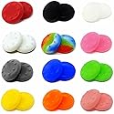 24-Pack Anti-Slip Silicone Thumb Grip Caps, 12 Colors High Sensitivity Joystick Covers with 360° Textured Dots for PS5 PS4 Xbox Series X/S Xbox One