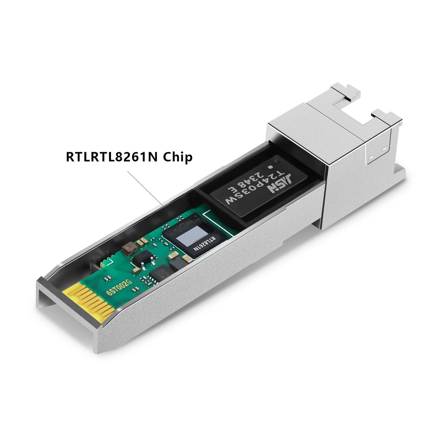 10GBASE-T SFP+ to RJ45, 10gagbit SFP Copper RJ45, Mini Gbic Network Transceiver Compatible with Brocade 10G-SFPP-T, Fortinet, and Other Open Switch