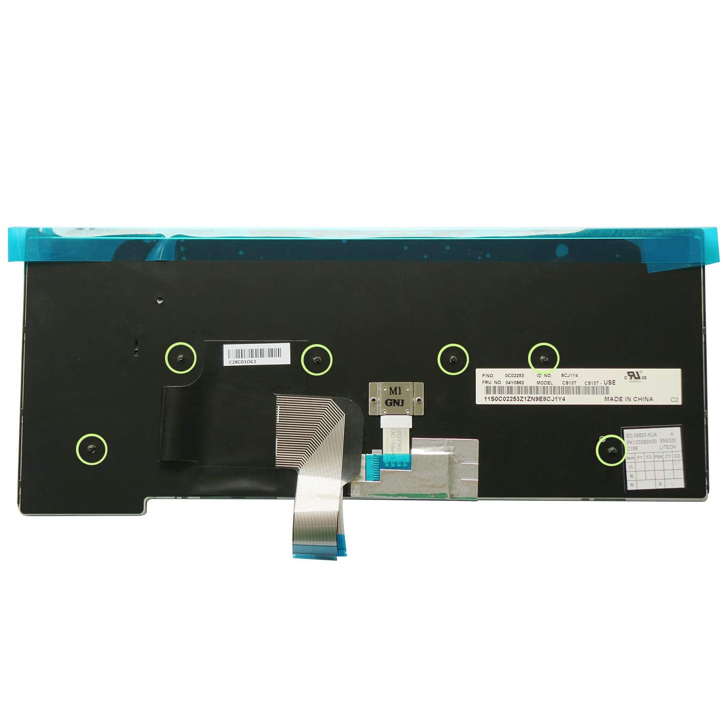 AUTENS US Replacement Keyboard for Lenovo ThinkPad T440 T440p T440s T431s T450 T450s L440 L450 L460 L470 T460 (Not Fit T460s T460p) Laptop (No