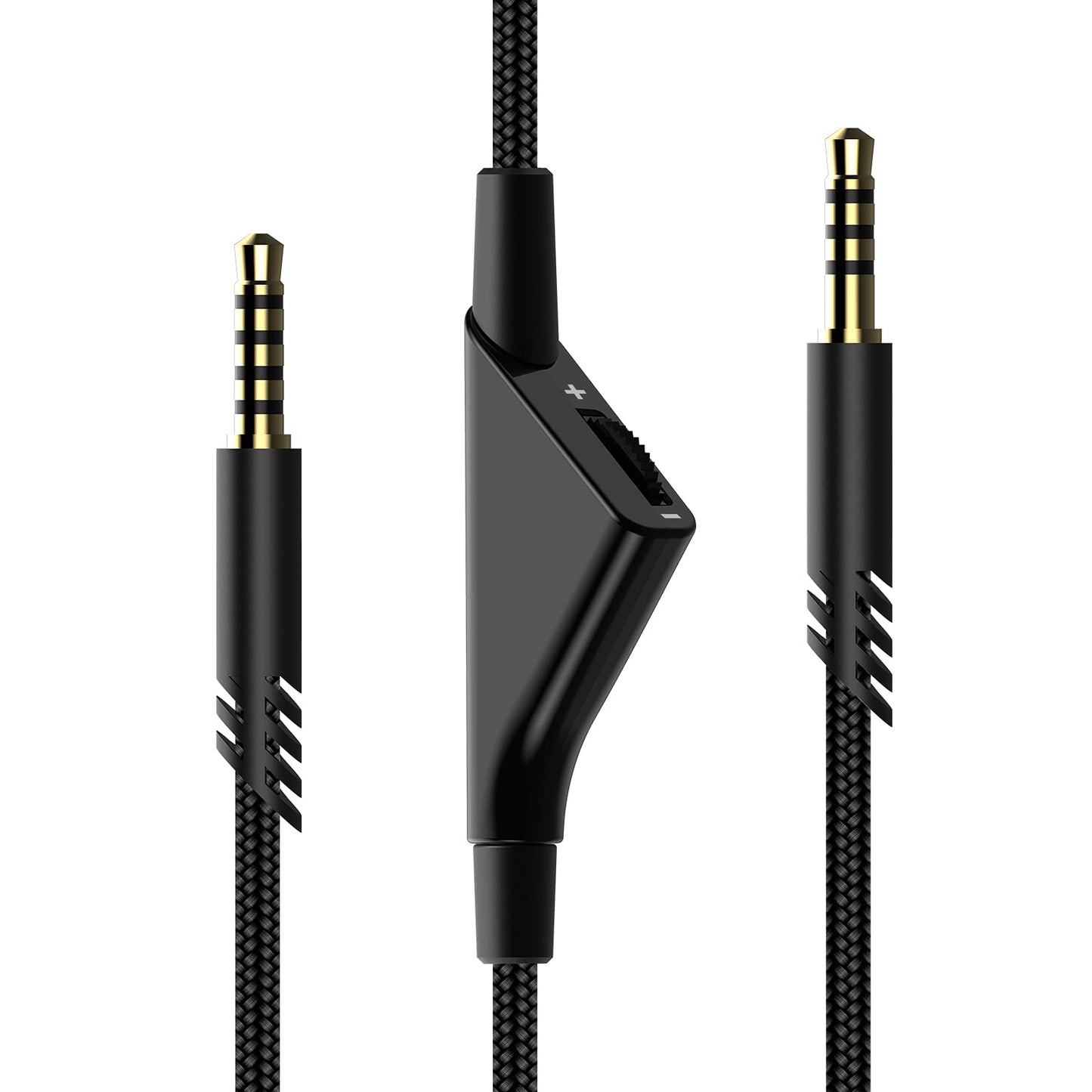 Tonmom Replacement for Astro A40 Cord, A10 Headset Cable Braided Wire, 6.5 Feet/2.0 M Volume Control Cable Compatible with Astro A40TR/A40/A10 Gaming