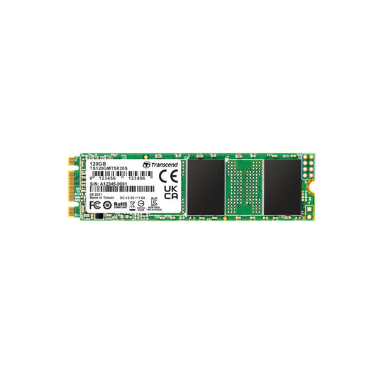 Transcend 120GB MTS820S M.2 SATA III 2280 SSD, SLC Cache, B+M Key