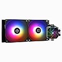 Thermalrlght Aqua Elite 240 V3 Liquid CPU Cooler, AIO Pump Head Speed up to 3300RPM, TL-C12B-S V2×2 PWM Fans,for AMD/AM4/AM5, Intel