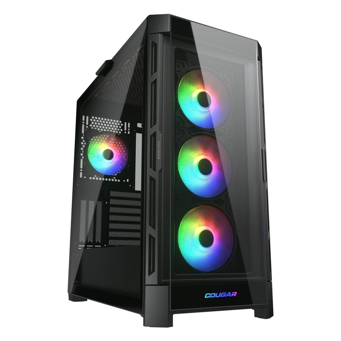 Cougar Gaming Duoface Mid Tower Case Series, Supporting 390mm Graphics Card, Incredible RGB Lighting, Two Distinct Front Panels Included, Mesh