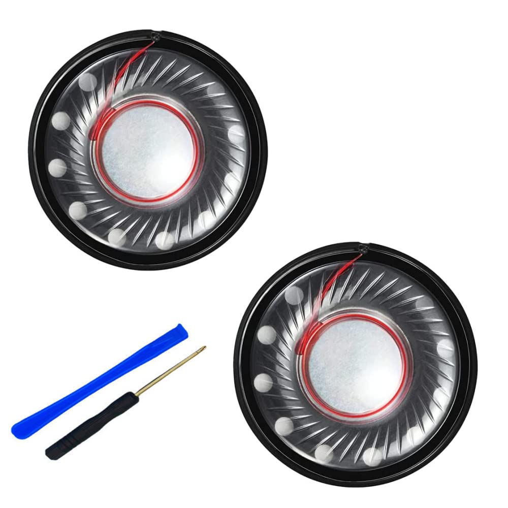 Headphone Speaker Replacement for Sony WH-1000XM4 XM3 XM2 Beats Studio3 Bose QC35 QC25 AKG, 40mm 32ohm Blown Speaker Crackling Distorted Fix, 2-Pack