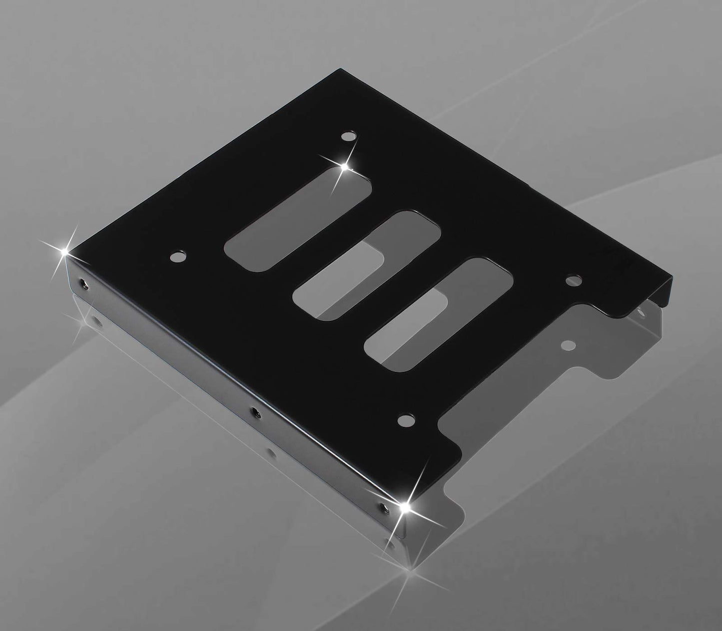 PHITUODA 8Pcs 2.5" to 3.5" SSD HDD Hard Disk Drive Bays Holder Metal Mounting Bracket Adapter with Screws for PC