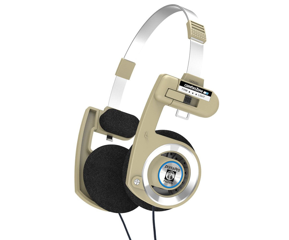 Koss Porta Pro Limited Edition On-Ear Headphones, in-Line Microphone, Volume Control and Touch Remote Control, Retro Style, Includes Hard Carry Case