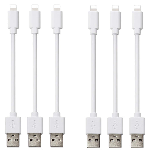 Short Phone Charger Cable (6 Pack 1 FT Cord) Compatible with Cellphone, All USB Charging Station, CLZHome Fast Charge & Sync Data Cables for Phone 11…