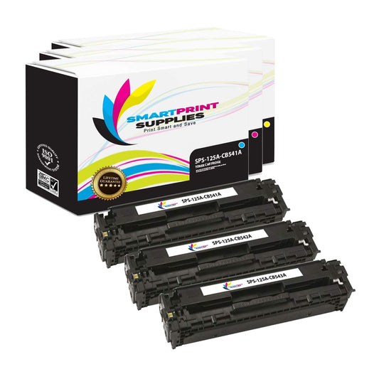 Smart Print Supplies Compatible 125A Toner Cartridge Replacement for HP LaserJet CP1215 CP1515 CP1518, CM1312 Printers (CB541A Cyan, CB543A Magenta