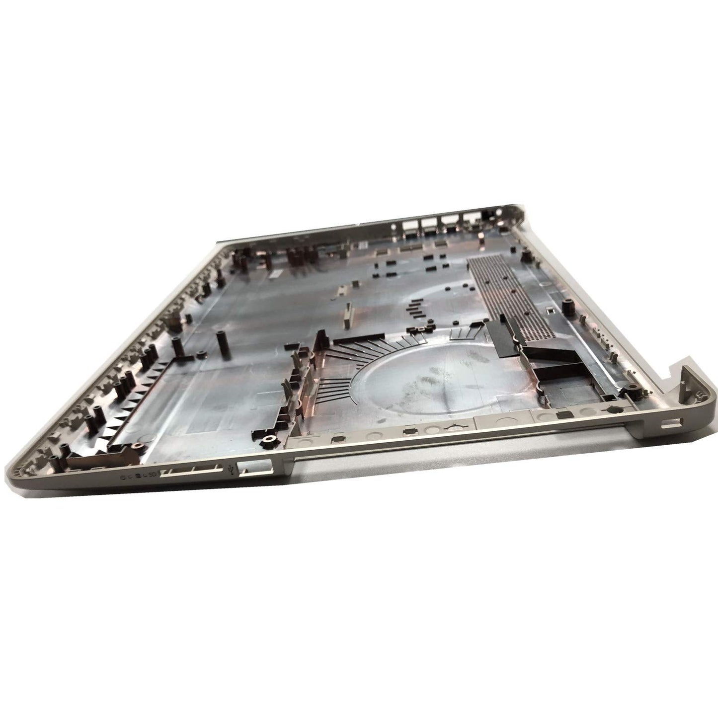 F-HONG Replacement for HP 17-BY/17T-BY/17-CA/17Z-CA/17-BY0007CY/17-BY006 17.3" Laptop Lower Base Bottom Case Cover Assembly, Aluminum, Pale Gold