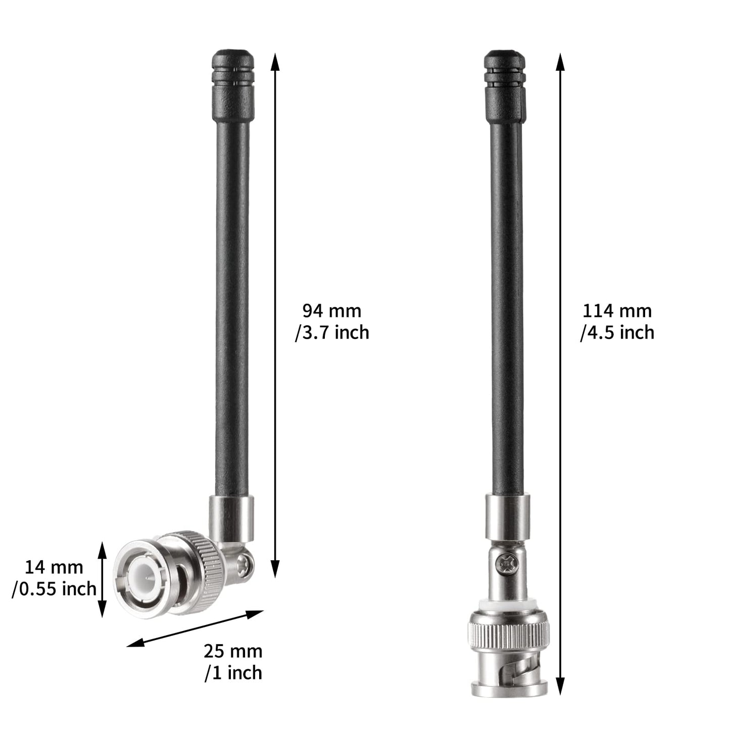 1/4 Wave Replacement Antenna for Shure SLX, BLX, U4S, U4D, UR and More. 470 to 752Mhz?Pack of 2?,Eifagur
