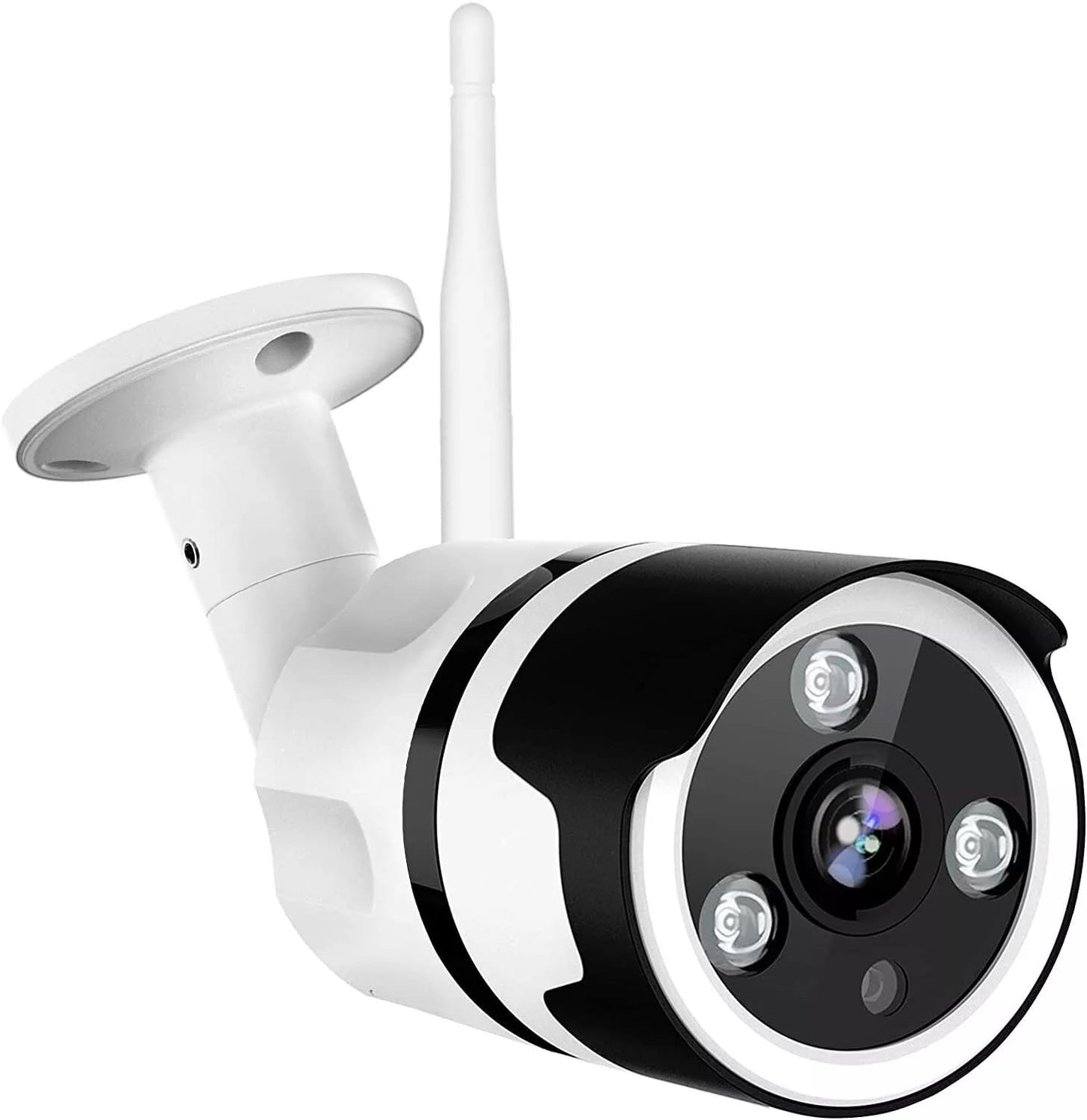 HD 1080P Wireless Security Camera 180 Degree Fisheye Outdoor Bullet IP Camera Smart WiFi CCTV Security Camera with IR Night Vision,Two-Way Audio